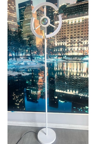 Yüceeller Rgb Modern Dim Edilebilir Led Lambader Beyaz