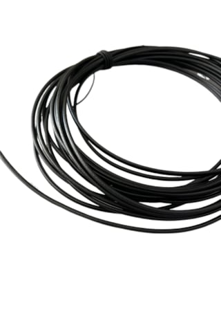 Gerçek Deri Yuvarlak Deri Sırım 20 Metre Siyah 4 Mm