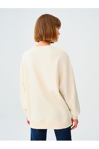 LOFT Loose Fit Kadın Sweatshirt Lf2037526 Q1.v1 Beyaz