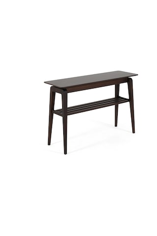 Fold&Go Troya Konsol Doğal Ahşap Konsol - Masif Salon Mutfak Koridor Antre Dresuar Ceviz Rengi