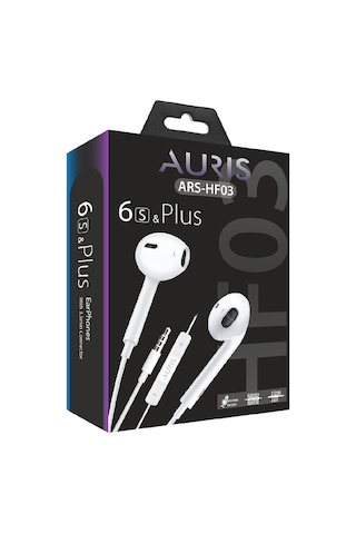 Auris Hf03 Earphone 3.5mm Kulak İçi Mikrofonlu Kablolu Kulaklık Kablolu Kulaklık