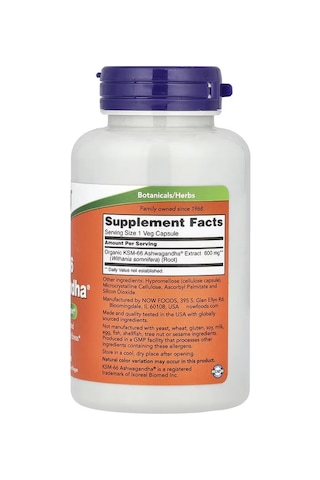 Now Foods Ksm66 Ashwa/gandha 600 Mg 90 Veggie Caps
