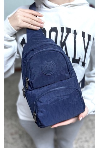 Su Geçirmez Kumaş Lacivert Unisex Body Bag Çapraz Omuz Çantası Lacivert