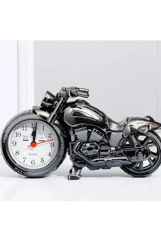 Kosona Motorsiklet Modeli Dekoratif Alarm Saati - Akıllı Göstergeli, Pil İle Çalışır, Ev Ve Ofis Dekoru, Öğrencilere Uygun