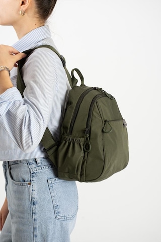 Baginn Kadın Sırt Çantası Ultra Hafif Paraşüt Kumaş Su İtici Kumaş Günlük Sırt Çantası Ölçüsü 30 24 Cm Yeşil