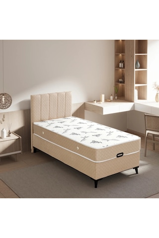 Luna Comfort Tek Kişilik Yatak Baza Başlık Set 3'lü Set 100x200 Konuma Özel Teslimat 100 x 200