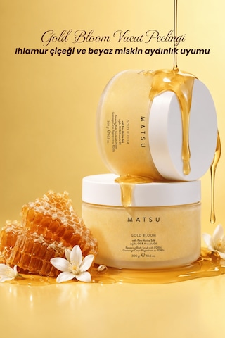 Gold Bloom Pdrn Yenileyici Ihlamur & Pudramsı Vücut Peelingi 300 Gr