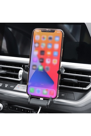 Yifomall Oto Havalandırma Çıkışlı Telefon Tutucu - 360 Döner, Tek Elle Kullanıma Uygun, Sabit Ve Güvenli, Altın Askılı Diğer