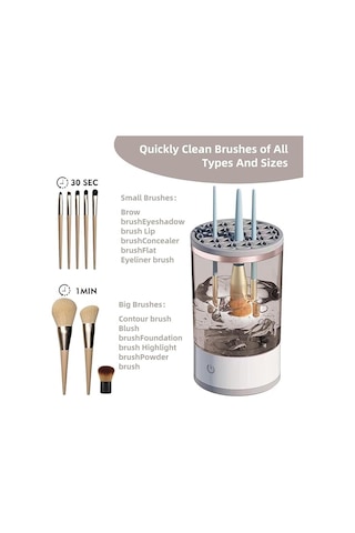 Elektrikli Makyaj Fırça Temizleyici, 2024 Yeni Elektrikli Makyaj