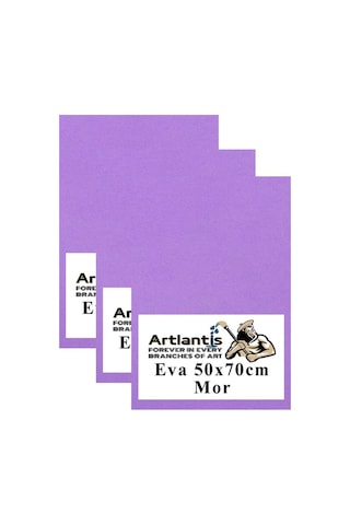 Mor Eva 50x70 Cm 3 Adet Eva Süngeri Okul Kreş Anasınıfı Elişi Etkinlikleri