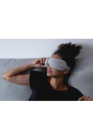 Breo İseem Göz Masaj Aleti - Katlanabilir, Isıtmalı, Hava Basınçl Gri