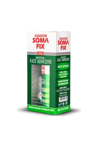 Soma Fix S663 Genel Amaçlı Hızlı Yapıştırıcı Seti, 200 Ml + 50 Gr, Çok Amaçlı