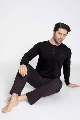 Aydoğan Erkek Modal Uzun Kollu Pijama Takımı 3426 - 1 Adet 001
