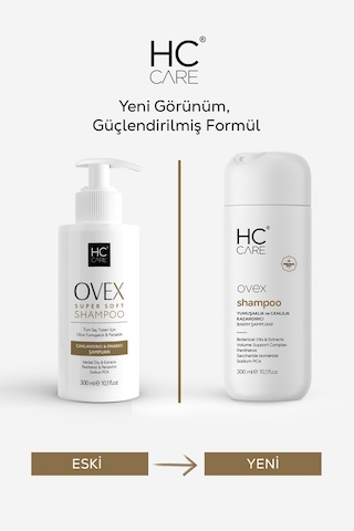 Hc Ovex Canlandrıcı ve Onarıcı Şampuan 300 ML + Ovex Saç Maskesi