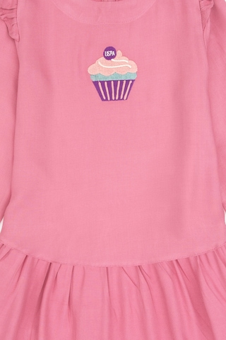 U.s. Polo Assn. Kız Çocuk Koyu Pembe Elbise Dokuma 50317630-vr167 Koyu Pembe