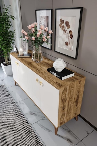 Simple Konsol Ekru Ceviz