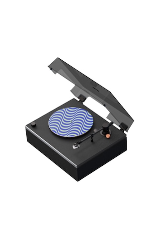 Hym s Lumi-s Siyah Dahili Bluetooth Hoparlörlü Retro Pikap Plakçalar