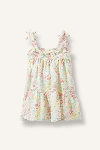 Defacto Floral Askılı Elbise Kız Bebek H8454a526hswt47 Beyaz-wt47