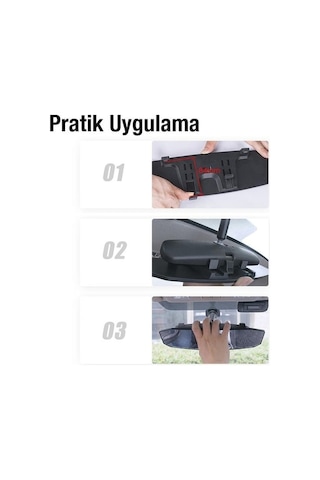 Tongxida Coofbe Dışbükey Geniş Açılı Araç Dikiz Aynası Kör Nokta Azaltıcı Ultra Şeffaf Ayna