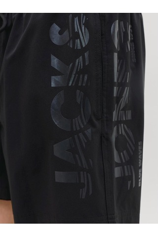 Jack & Jones Wave Logo Erkek Siyah Mayo Şort 12291391-b