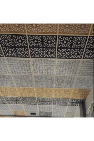 Asma Tavan Uyumlu Led Döşenebilir Moderna 60x60 Cm Tavan Paneli- Siyah Renk