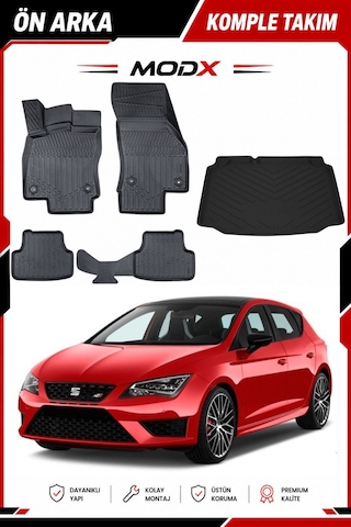 Audi A3 Sportback 2004-2011 Araca Özel Bagaj Havuzu + Universal Havuzlu Paspas Takımı 3d