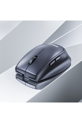 Phılıps Spk7627k, Gri, Usb Nano 2,4gh Ve Bluetooth Kablosuz, 1600dpi, Optic, 5 Tuşlu, Şarj Edilebilir, Sessiz Click, Mouse Sc-400