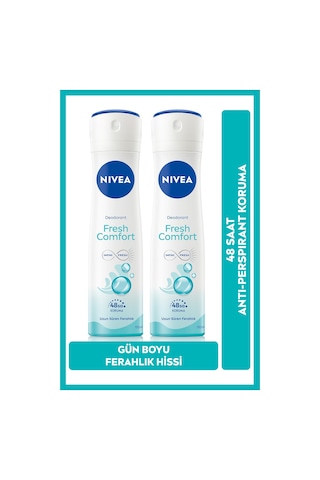 Nivea Fresh Comfort Kadın Sprey Deodorant 150 ML x 2