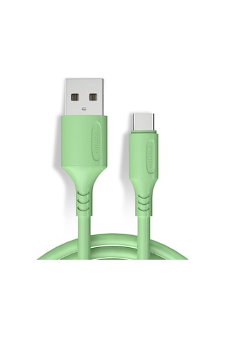Hombey Yeşil Tip-c Hızlı Şarj Kablosu 3a, Dayanıklı Bakır Çekirdekli, Usb-a'dan Type-c'ye, 1 Metre Uzunluk