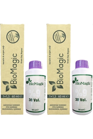 Biomagic Organik Amonyaksız Saç Boyası Bal Köpüğü - 99.07+Oksidan ( (444892712)