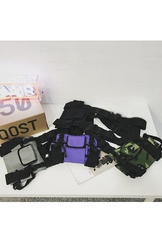 Besthome1 Askılı Camouflage Vesta Çantası - Oxford Kumaş, Kemerli Outdoor Sırt Çantası Haki Haki