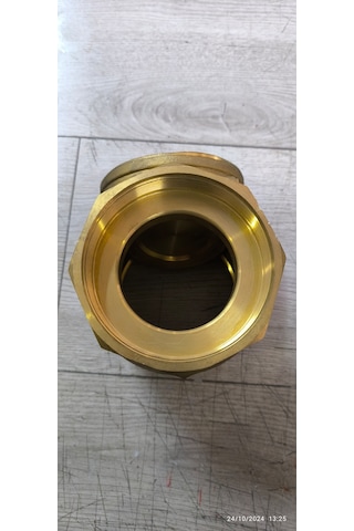 4'' Sarı Pirinç Çalpara Çekvalf Temiz Su