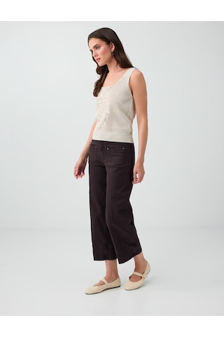 Jimmy Key Acı Kahve Cep Detaylı Normal Bel Denim Pantolon 6sw187116803 Acı Kahverengi