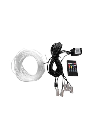 Araç Içi Atmosfer Ambiyans Led Neon Ip Led Rgb App Kontrollü 5 Parça