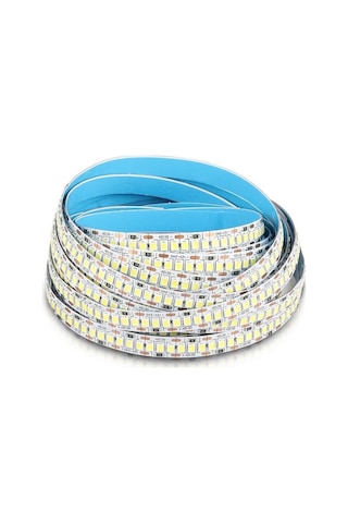 5metre 240 Led/m Şerit Led Hortum 6500k Soğuk Beyaz Kendinden Yapışkanlı Güçlü Smd2835 12v Dc Ip20