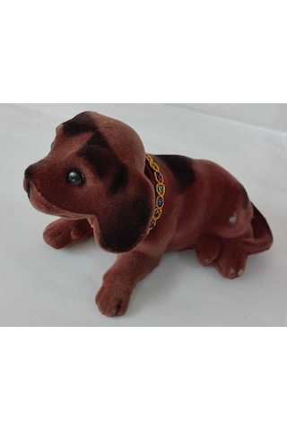 Koyu Kahverengi Kafa Sallayan Köpek Araç Içi Aksesuar 17x9x7 Cm