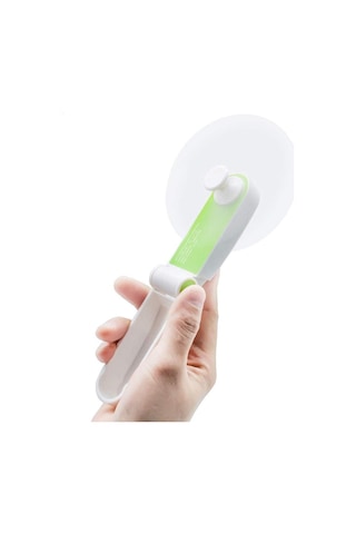 El Tipi Vantilatör Mini Elektrikli El Tipi Vantilatörler, Taşınabilir Vantilatörler Yeşil,