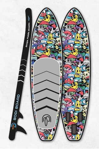 Paddle Board Sup Bodi Emoji Head Şişme Stand 350x84x15cm Full Set