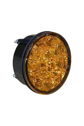 12v Sinyal Lambası 16 Ledli Yuvarlak 98 Mm