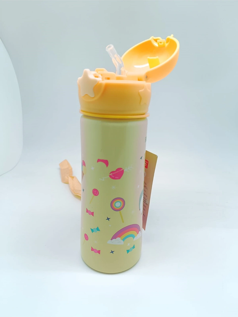 Rubenis Unicorn Figürlü Çelik Matara Sarı 500 Ml Rcm-01 Sarı