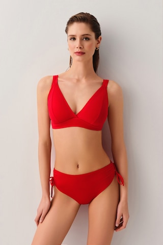 Suwen Yanı Büzgülü Bikini Alt Sbn26820c082 Kırmızı
