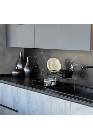 Hagenömür Boyu Paslanmaz Iki Katlı Bulaşıklık Bulaşık Sepeti