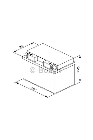 Bosch 9 Ah M6012 Ytz12s-bs Motosiklet Aküsü