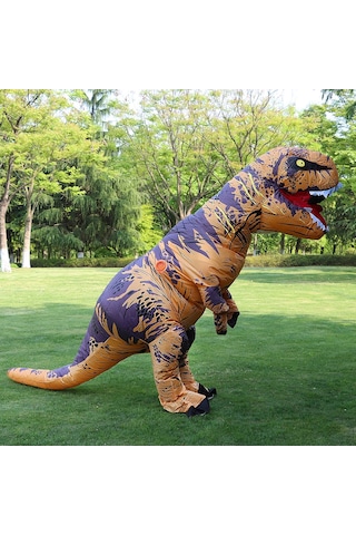 T-rex Şişme Uit Dinosaur Nosaurus Dinozor Kostüm Çocuk Çocuklar