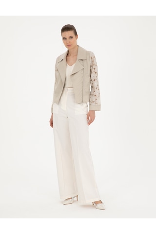 Pierre Cardin Kadın Beyaz Pantolon Kanvas-chino 50289786-vr013 Beyaz
