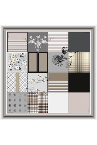Armine İpek Eşarp Nostalji - 8303-34 Twill - 8128-21