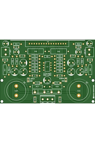 Stereo Stk465 Amplifikatör Preamplifier Amfi Devresi