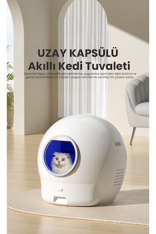 Els Pet Otomatik Kedi Tuvaleti 2. Nesil Smart Pro Akıllı Otomatik Kedi Tuvaleti
