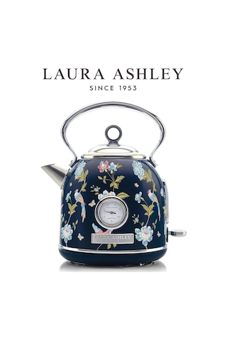 Laura Ashley El Yapımı Motif Elveden Navy Kablosuz Su Isıtıcı