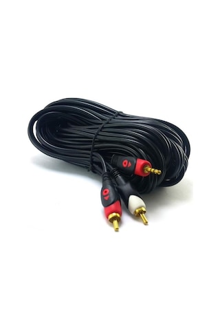 Electroon 2Rca 3.5Mm Stereo Kablo 5 Metre Gold